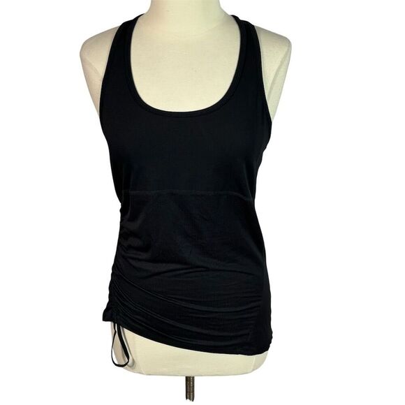Fabletics Women's Black Cashel Curved Cinch Tank Top Size M Casual - Picture 3 of 7